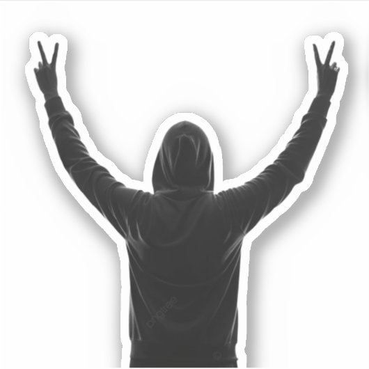 Overwinning Sticker (Voorkant)