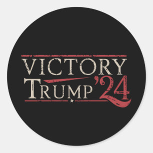 Overwinning Trump 24 Republikeinse President 47 VS Ronde Sticker