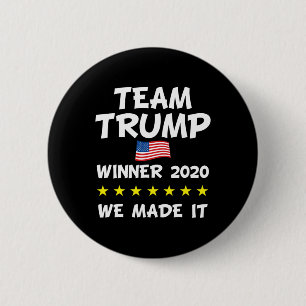 Overwinning Trump President Verkiezing Viering Ronde Button 5,7 Cm