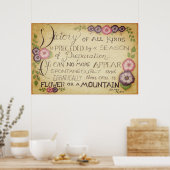 Overwinning van alle soorten- James Allen Quote Po Poster (Keuken)