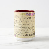 Overwinning van alle soorten- JamesAllen Quote Mok (Center)