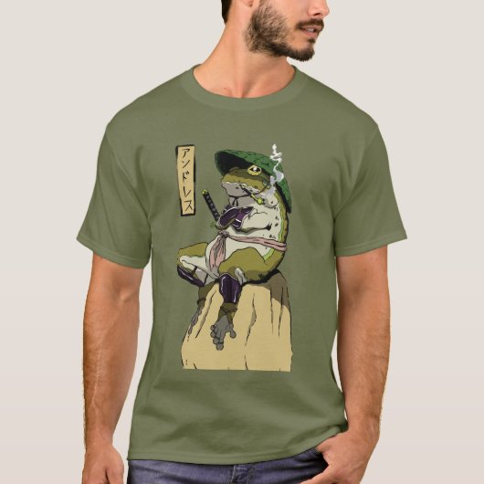 Overwinning van de Kikkersamurai bij dageraad T-shirt (Voorkant)