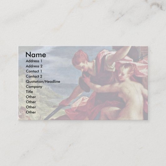 Overwinning van de waarheid onder de bescherming v visitekaartje (Voorkant)