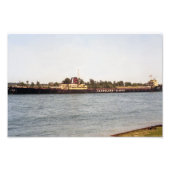 Overwinning van grote meren steamer Cliffs Foto Afdruk (Voorkant)