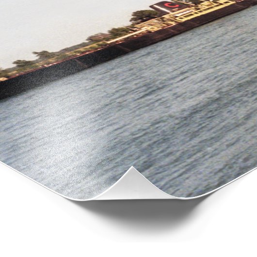 Overwinning van grote meren steamer Cliffs Foto Afdruk (Hoek)