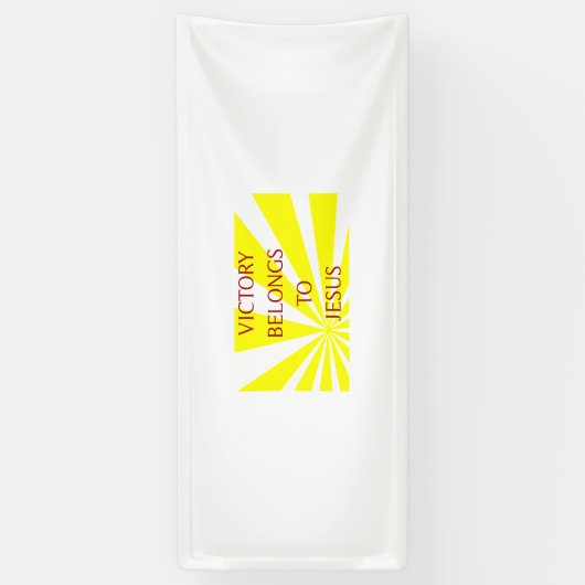 overwinning van Jezus Spandoek (Verticaal)