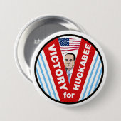 Overwinning voor Huckabee 2016 Ronde Button 7,6 Cm (Voorkant /achterkant)