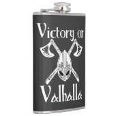 Overwinning voor Valhalla - Helm en Ax Heupfles (Rechts)