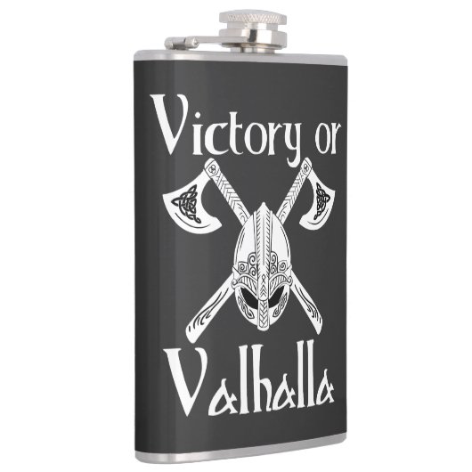 Overwinning voor Valhalla - Helm en Ax Heupfles (Rechts)