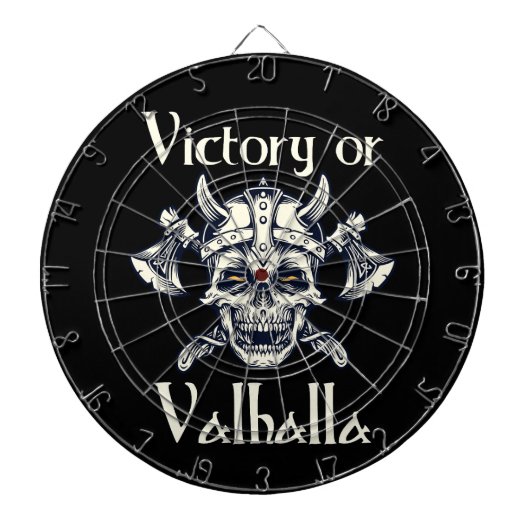 Overwinning voor Valhalla - Skull Dartbord (Voorkant)