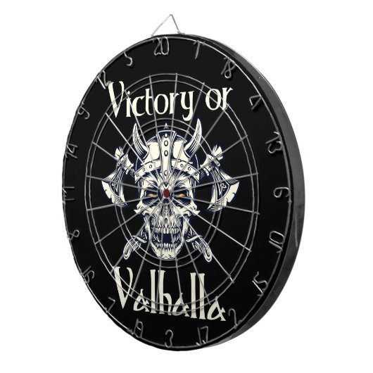 Overwinning voor Valhalla - Skull Dartbord (Voorkant Rechts)