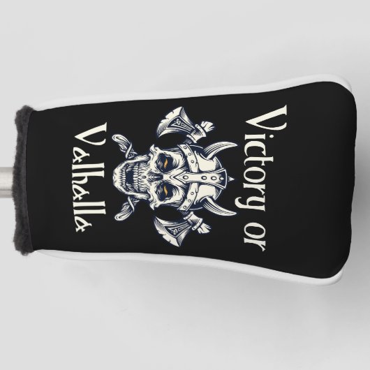 Overwinning voor Valhalla - Skull Golfheadcover (Voorkant)