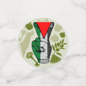 Overwinningsbord Handweerstand Rode driehoek symbo Confetti (Kleine voorkant)