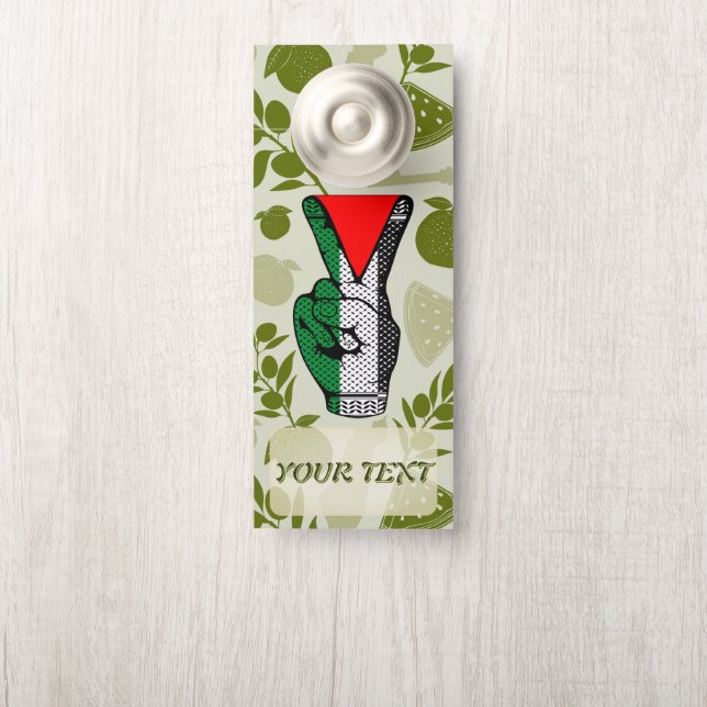 Overwinningsbord Handweerstand Rode driehoek symbo Deurhanger (Op knop)