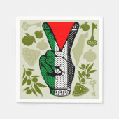 Overwinningsbord Handweerstand Rode driehoek symbo Servet (Voorkant)