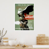 Overwinningsconcert kwam met NYC 1938 WPA Poster (Keuken)