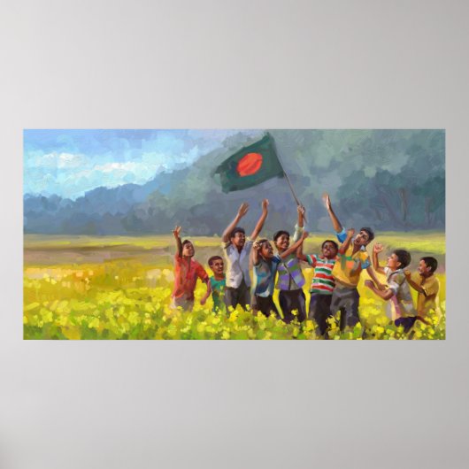Overwinningsdag van Bangladesh Poster (Voorkant)