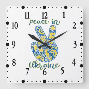 Overwinningsgebaar en het laten van de vrede in Oe Vierkante Klok