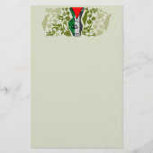 Overwinningshand weerstands rode driehoek symbool briefpapier (Voorkant)