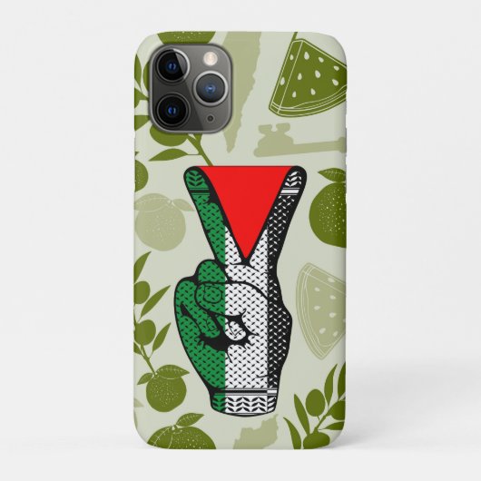 Overwinningshand weerstands rode driehoek symbool Case-Mate iPhone case (Achterkant)