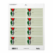 Overwinningshand weerstands rode driehoek symbool etiket (Full Sheet)