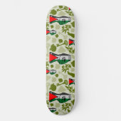 Overwinningshand weerstands rode driehoek symbool persoonlijk skateboard (Voorkant)