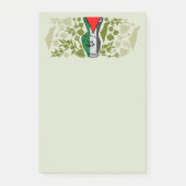 Overwinningshand weerstands rode driehoek symbool post-it® notes (Voorkant)