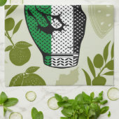Overwinningshand weerstands rode driehoek symbool theedoek (Gevouwen)