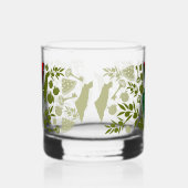Overwinningshand weerstands rode driehoek symbool whisky glas (Links)