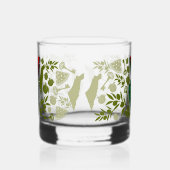 Overwinningshand weerstands rode driehoek symbool whisky glas (Rechts)