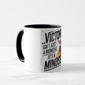 "Overwinningsmentaliteit Motivatie Mok" Mok (Voorkant links)