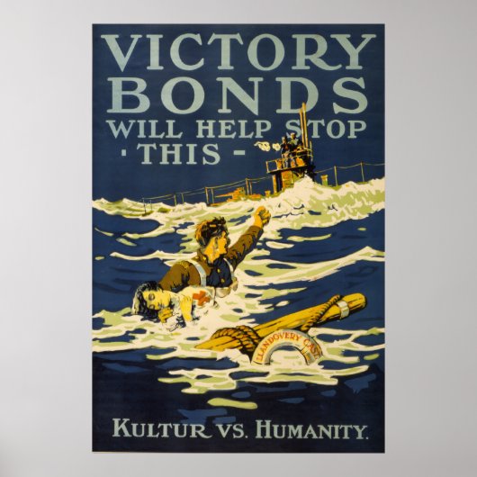 Overwinningsobligaties helpen dit te stoppen - poster (Voorkant)