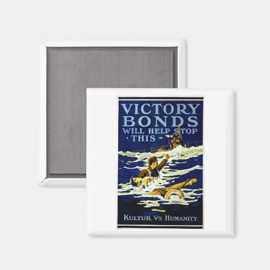 Overwinningsobligaties helpen dit tegen te houden magneet (Voorkant / Achterkant)