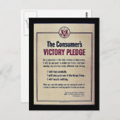 Overwinningspakket van de consument briefkaart (Voorkant / Achterkant)