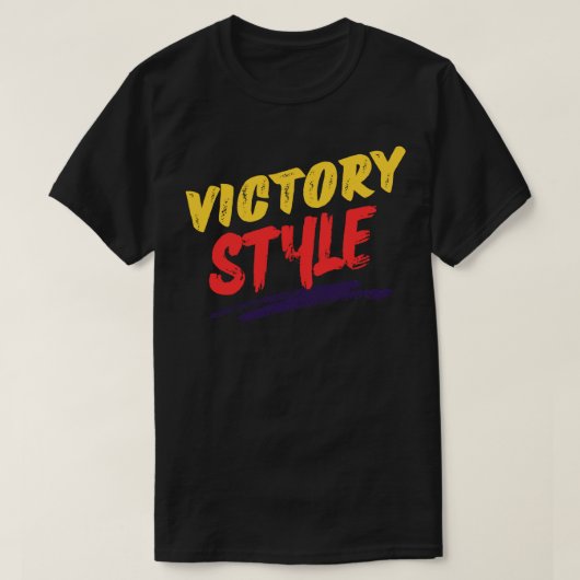 overwinningsstijl t-shirt (Design voorkant)