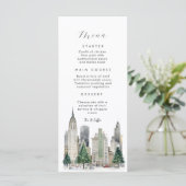 Overwinteren in New York Flat Menu (Staand voorkant)