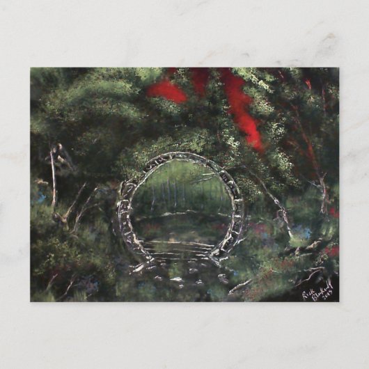 Overwoekerd en vergeten briefkaart (Voorkant)