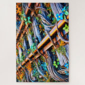 overwoekerde sporen legpuzzel (Verticaal)