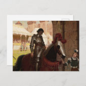 "Overwonnen" door Edmund Blair Leighton Briefkaart (Voorkant / Achterkant)