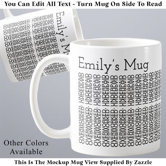 Overworked. Underpaid. Office Work Hidden Message Koffiemok