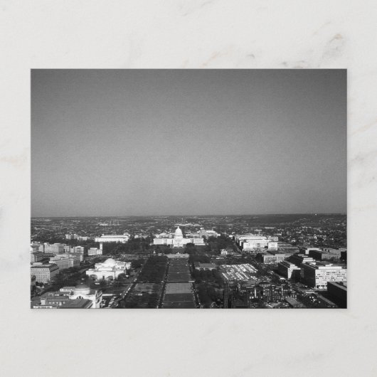Overzicht Amerikaanse Washington Capitol Briefkaart (Voorkant)