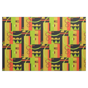 OVERZICHT: Art Deco Geometric, Early Autumn Stof