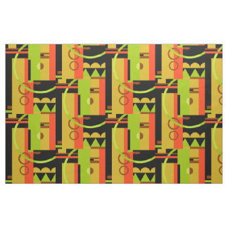 OVERZICHT: Art Deco Geometric, Early Autumn Stof