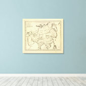 Overzicht Azië Canvas Afdruk (Insitu (Houten vloer))