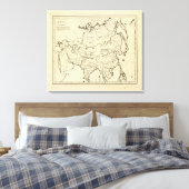Overzicht Azië Canvas Afdruk (Insitu (Slaapkamer))