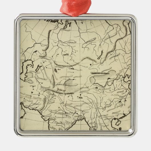 Overzicht Azië Metalen Ornament (Voorkant)