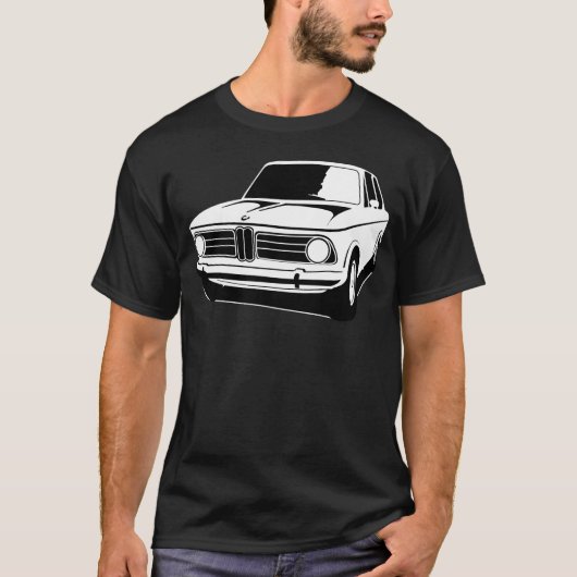 Overzicht BMW 2002 T-shirt (Voorkant)