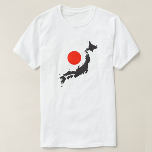 Overzicht en cirkel van de Japanse kaart T-shirt (Design voorkant)