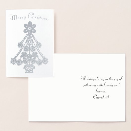  overzicht kerstbomen folie kaarten (Display)