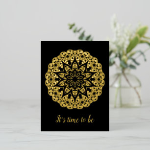 Overzicht Mandala -  stijl 1 Folie Uitnodiging Briefkaart